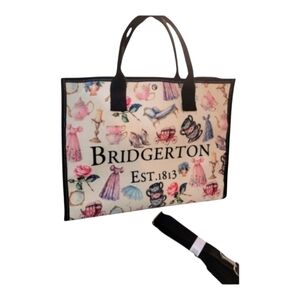 Bridgerton NWOT Canvas Tote With Strap Valentine's Day Nice Gift